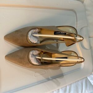Nine West Tan Pointed Toe Heels